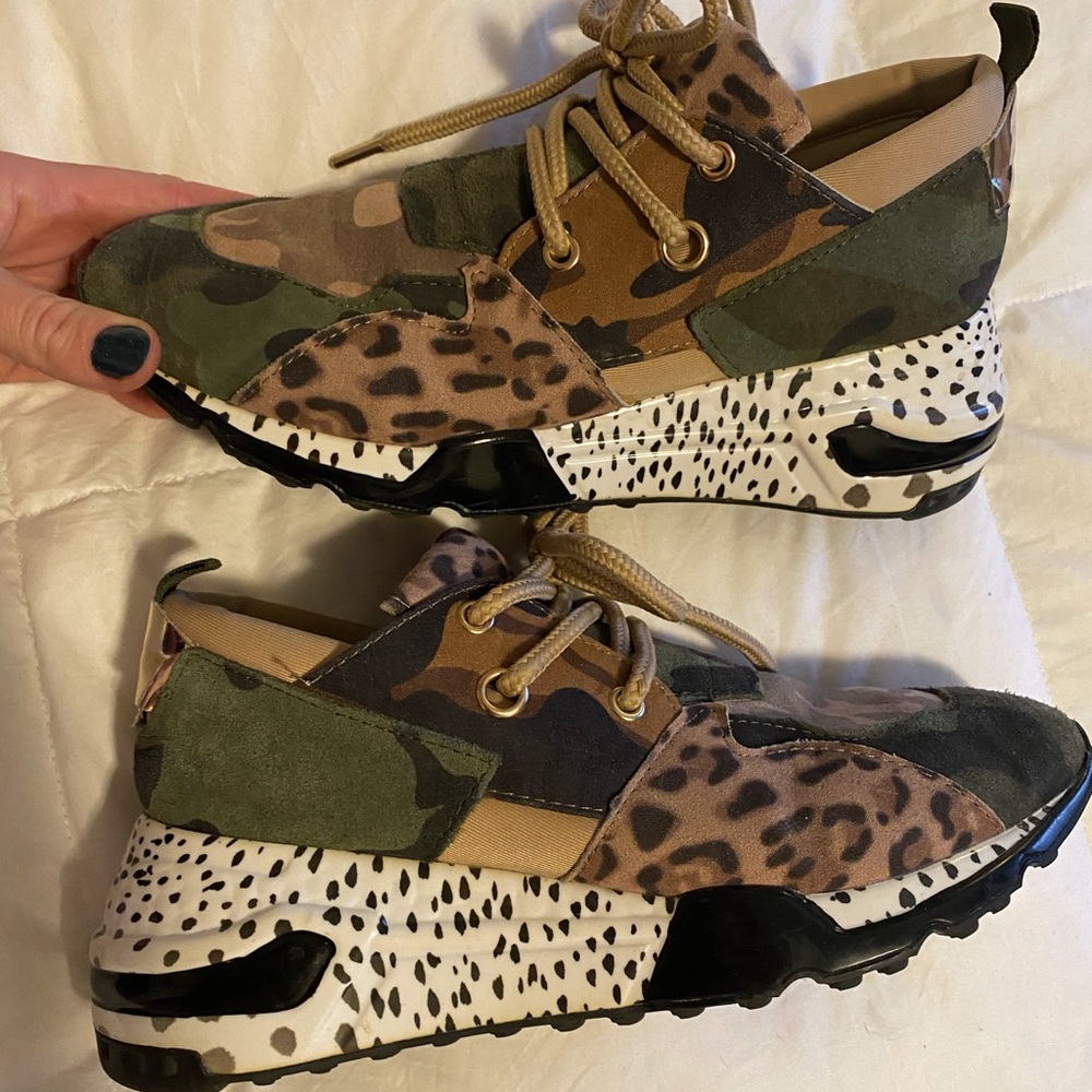 Steve Madden Leopard Print + Camo Sneaker